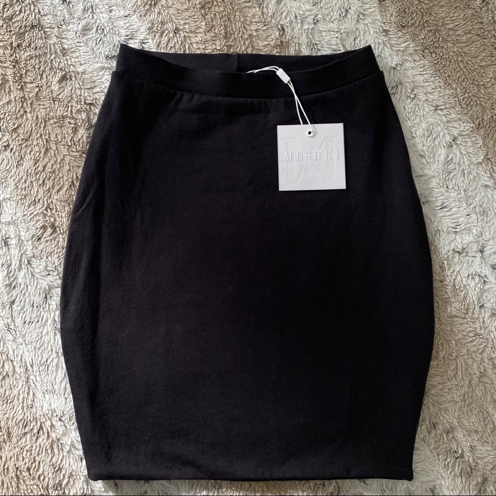 MESHKI Little Black Miniskirt